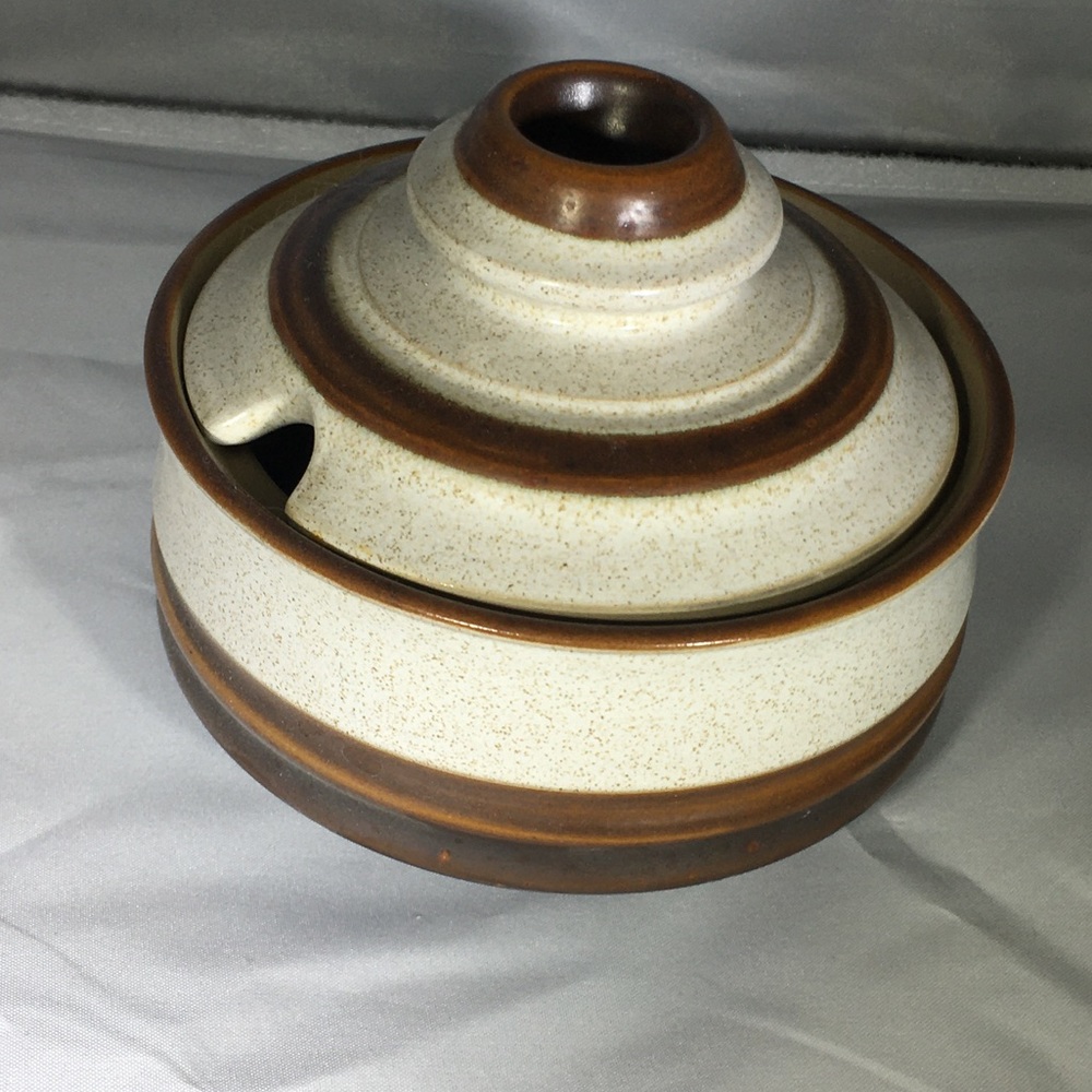 Denby Potters Wheel Red Covered Sugar Bowl